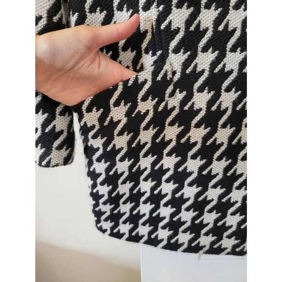 Theory houndstooth wool blend coat L - Picture 9 of 11